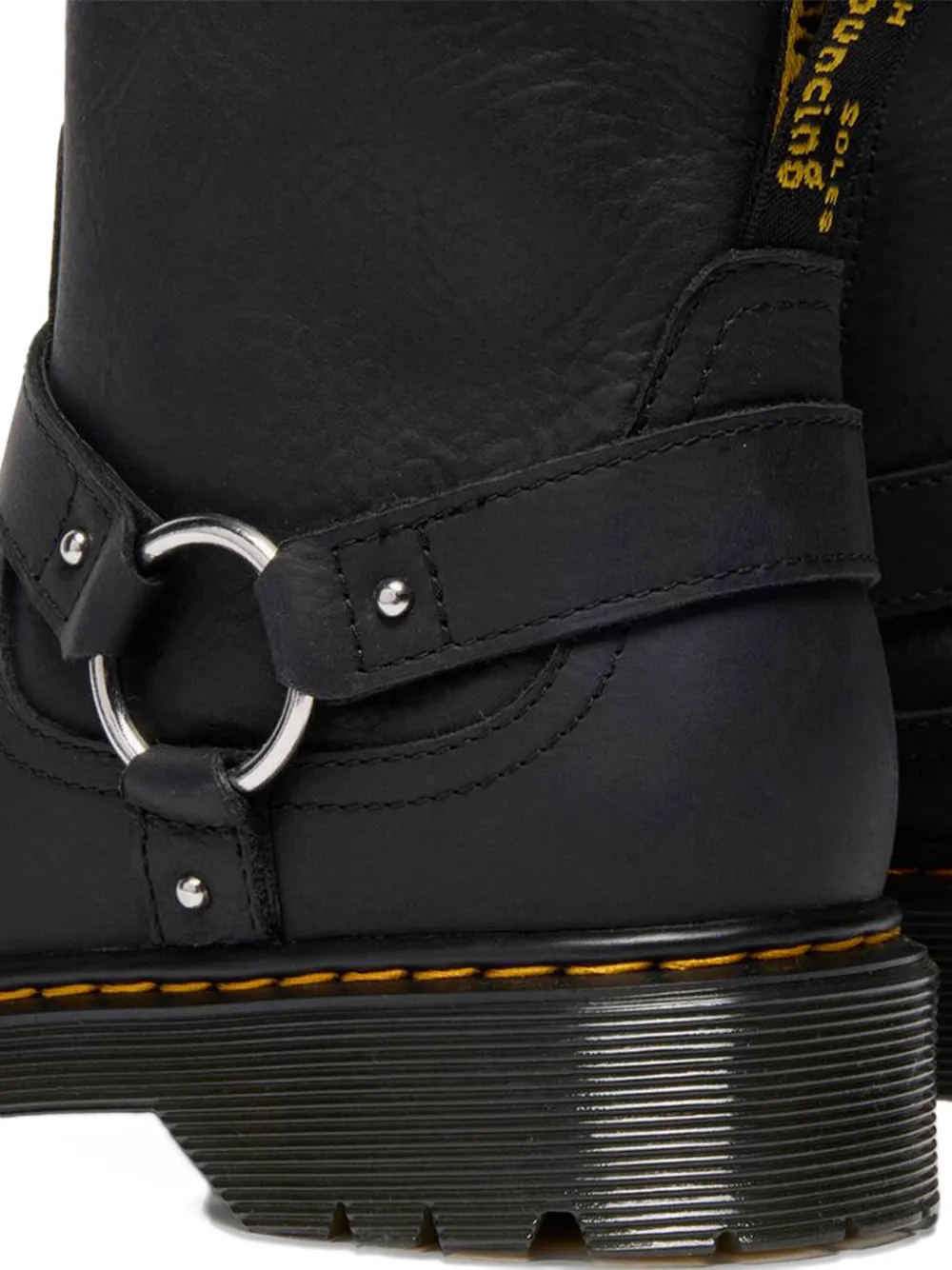 Dr. Martens Kids Genaya leather biker boots Black