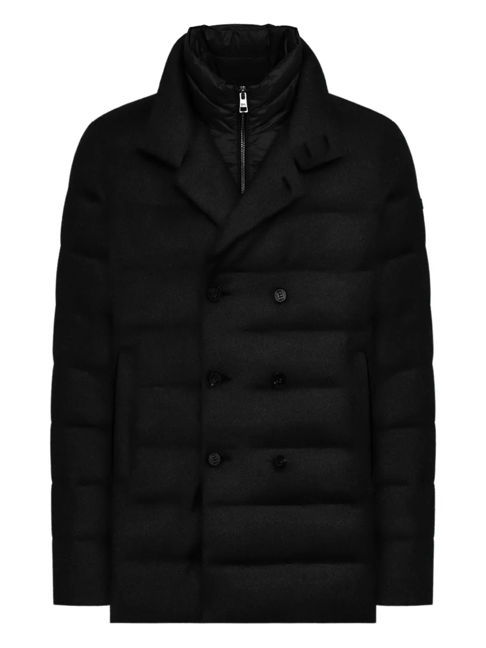 Duno double-breasted quilted jacket | Black | Image 1