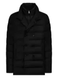 Duno double-breasted quilted jacket - Black