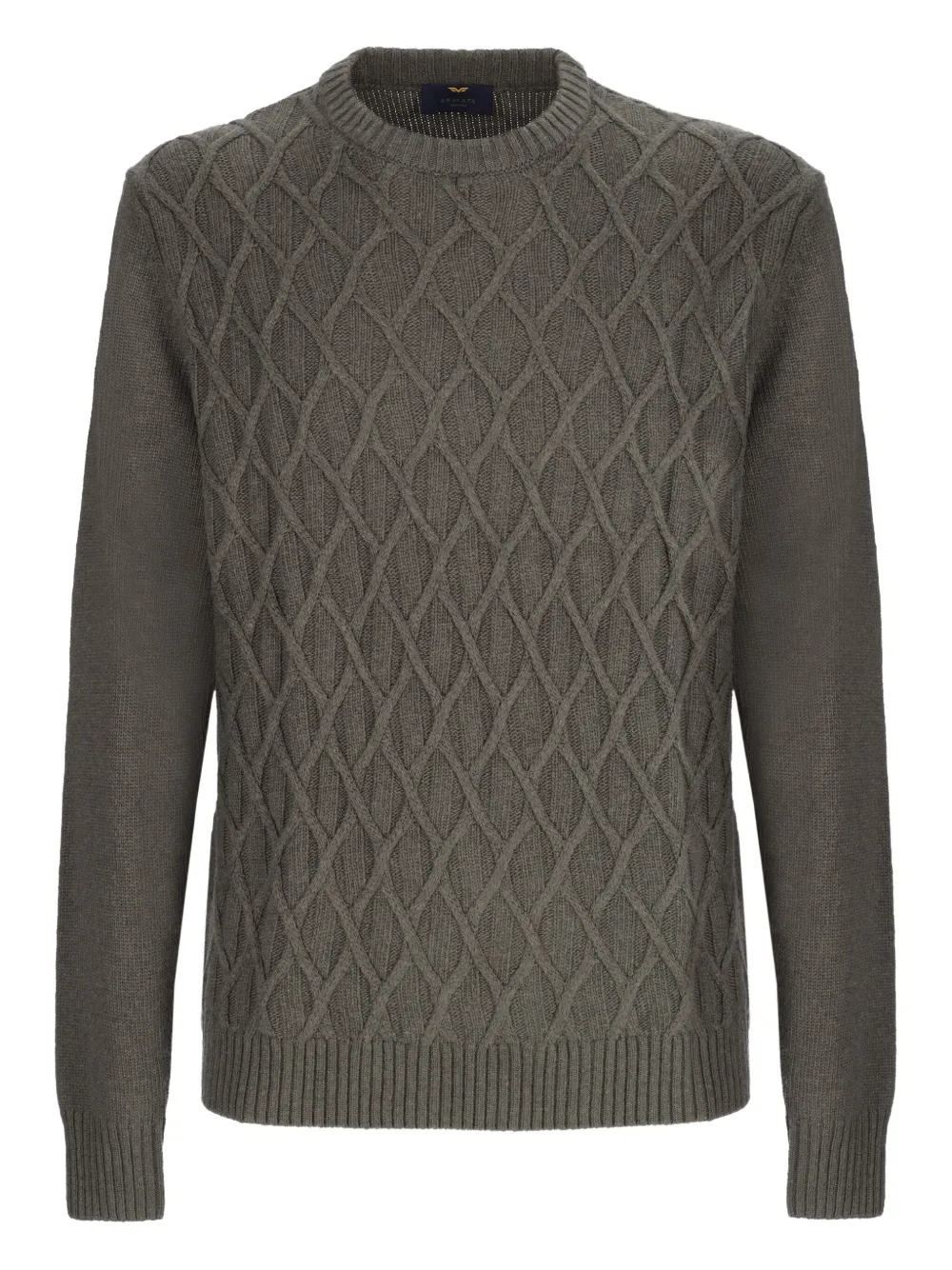 ARMATA DI MARE diamond-pattern cable-knit sweater | Green | Image 1