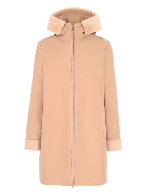 CONTE OF FLORENCE hooded fleece-trimmed jacket