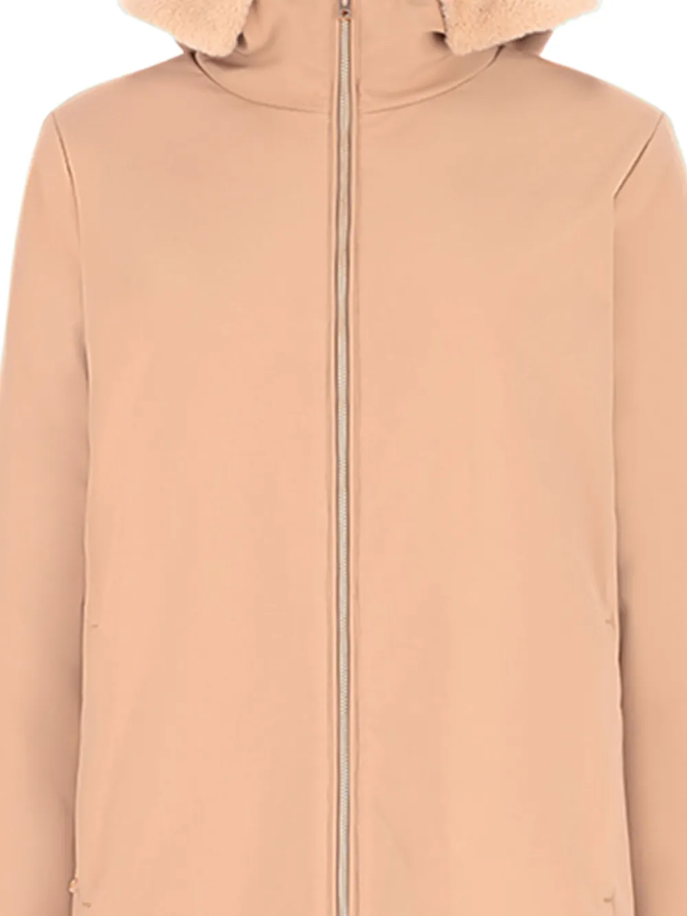 CONTE OF FLORENCE hooded fleece-trimmed jacket | Faux Fur & Shearling Jackets | Image 2