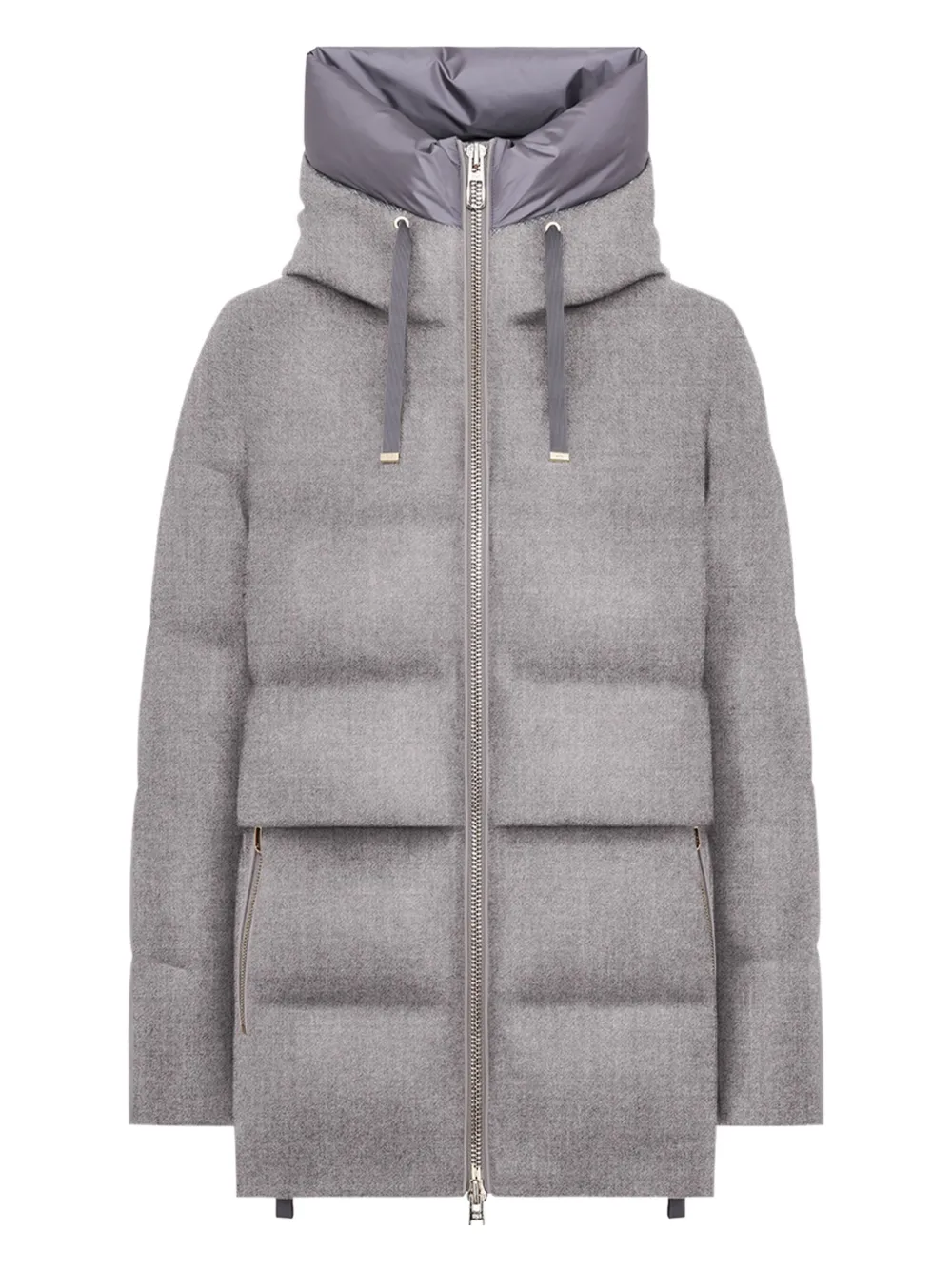 Duno hooded puffer jacket | Grey | Image 1