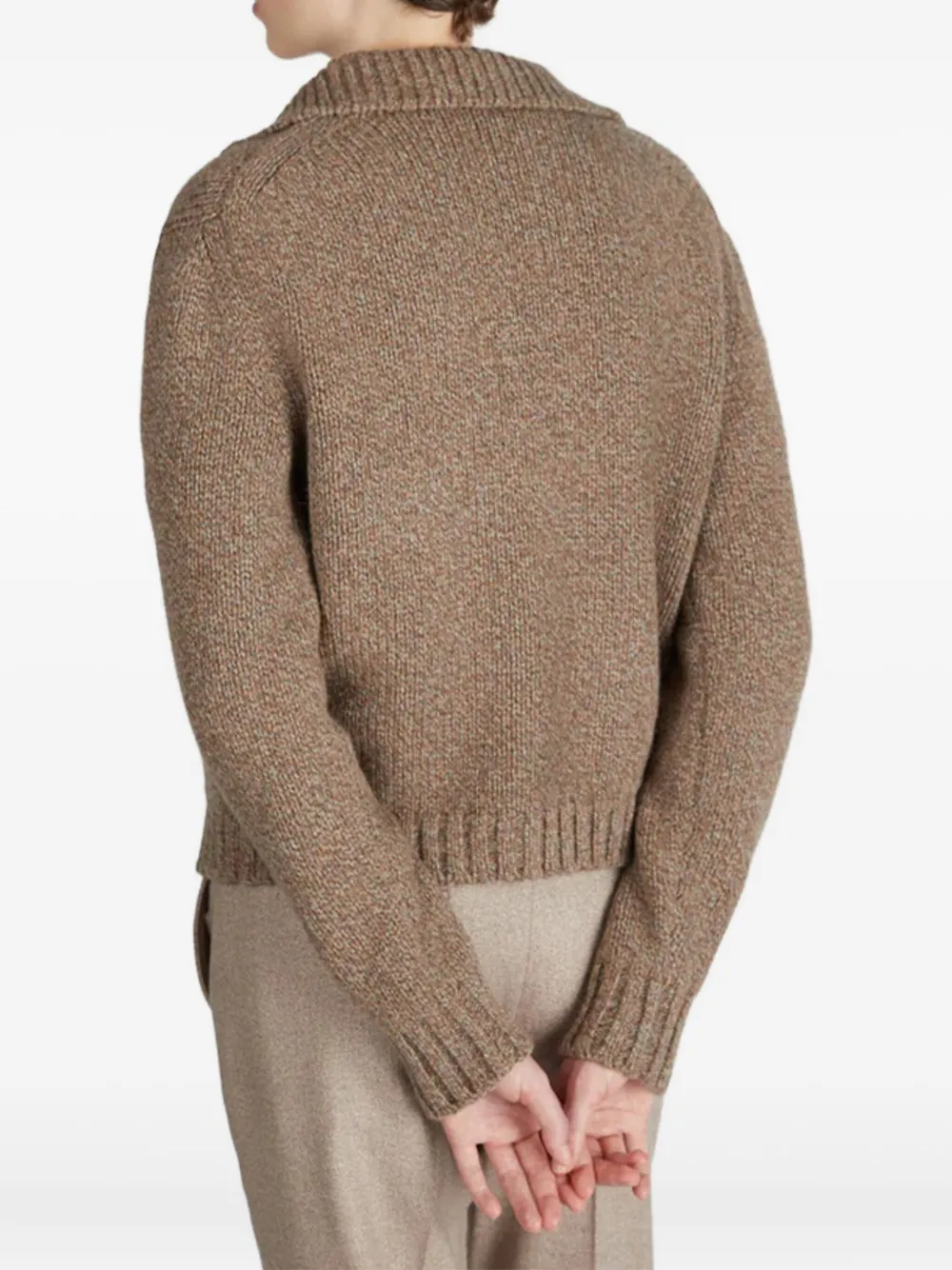 Zanone Vest met opgestikte zak met knopen Bruin