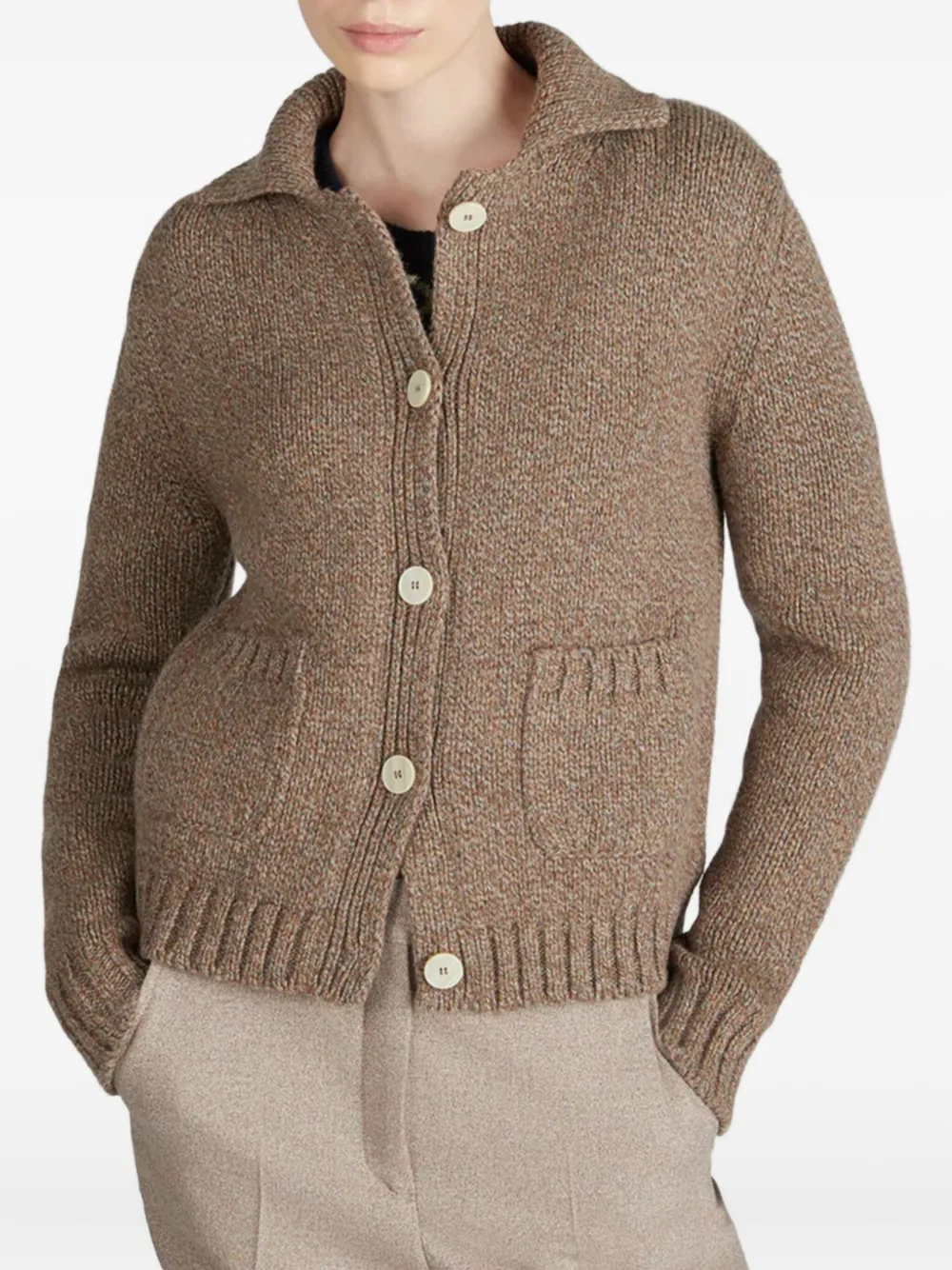 Zanone button-up patch-pocket cardigan | Cardigans | Image 2