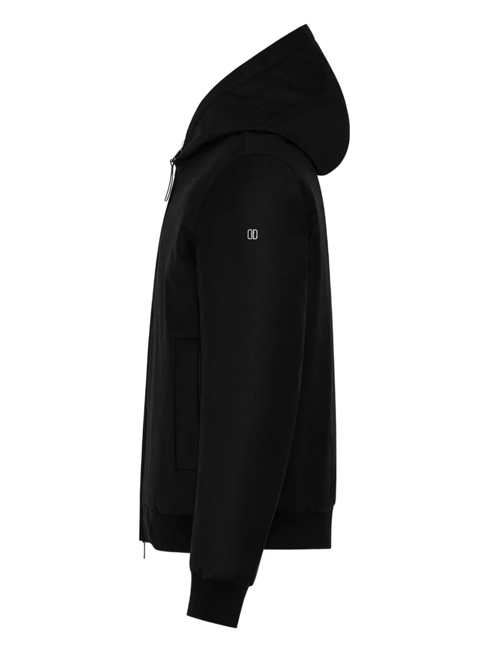  Duno Hooded Bomber Jacket - Black 
