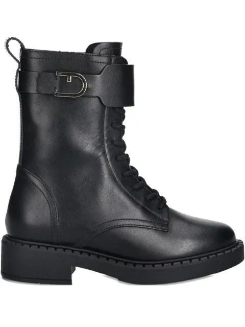 Furla buckle-fastening lace-up boots