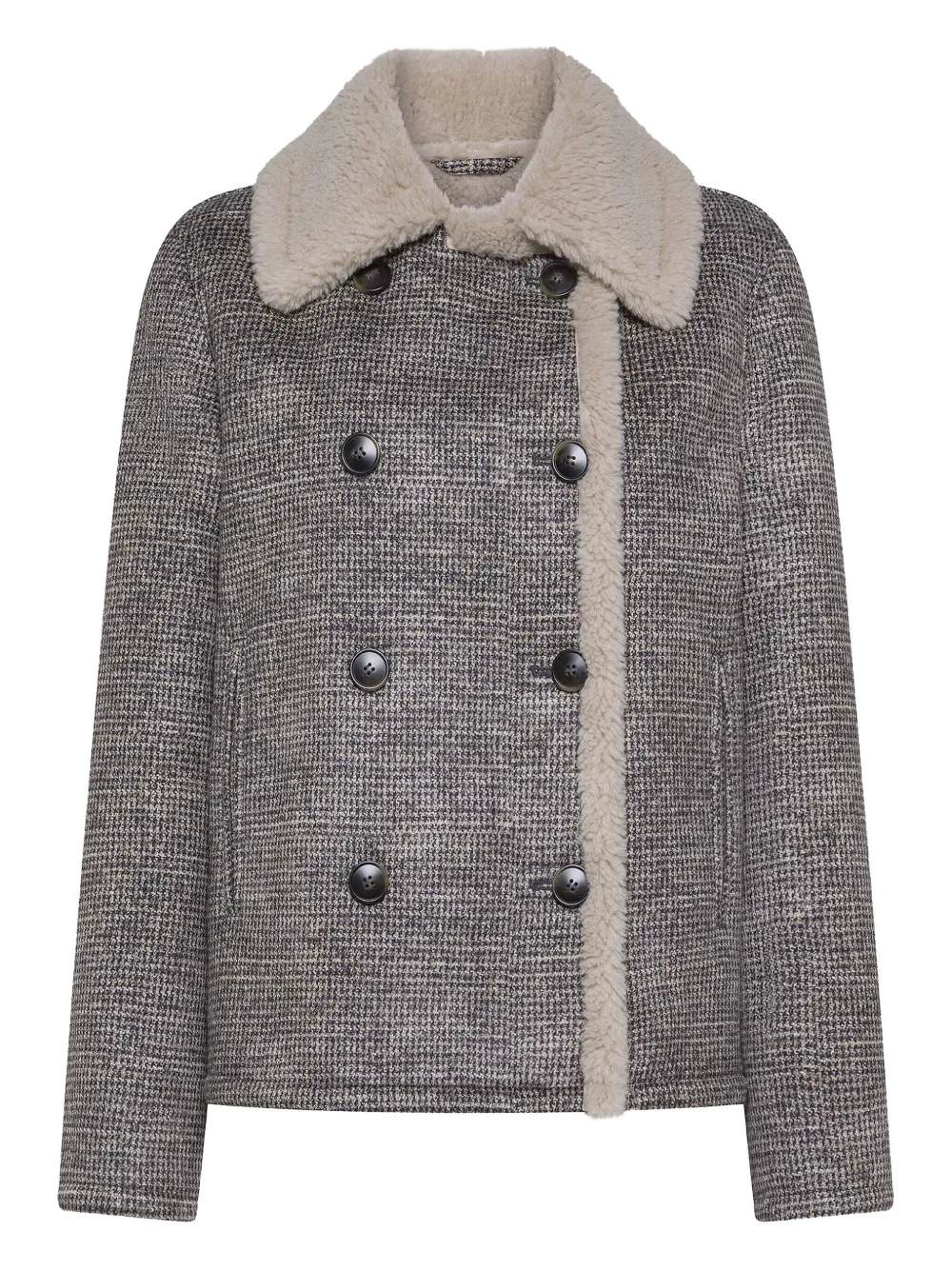 Seventy Double-breasted Jacket In Gray