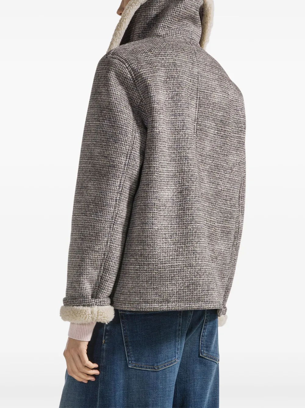 Seventy Double-breasted Jacket In Gray