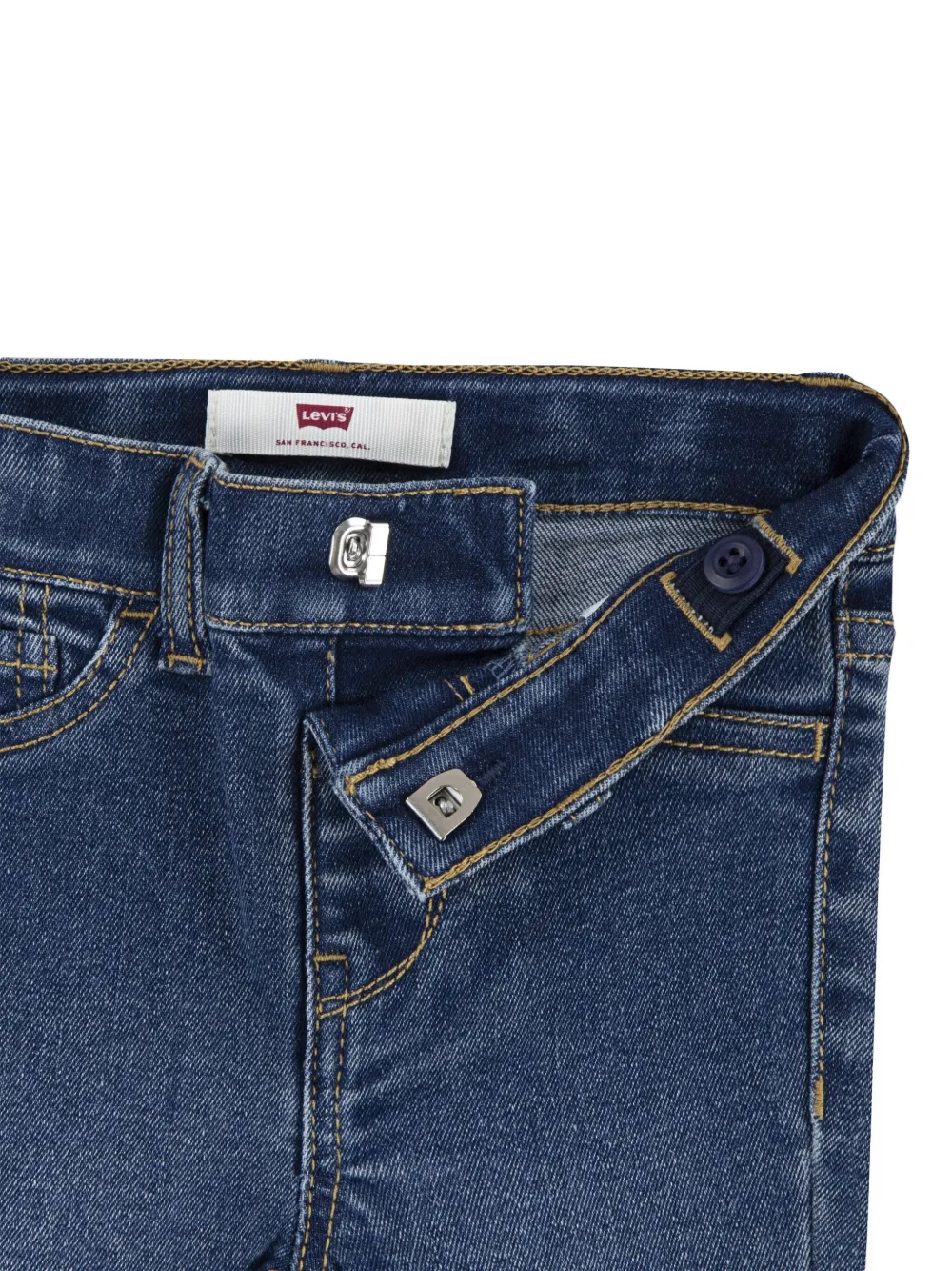 Levi's Logo-details Buttoned Trousers Set In Blue