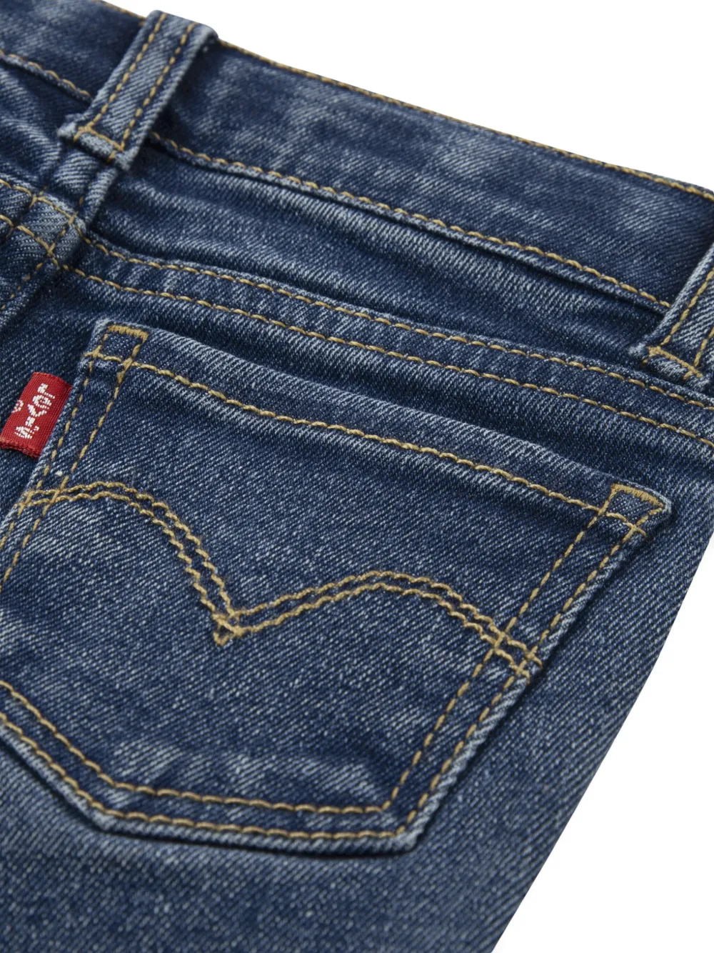 Levi's Kids Broekset met knopen en logodetails Blauw