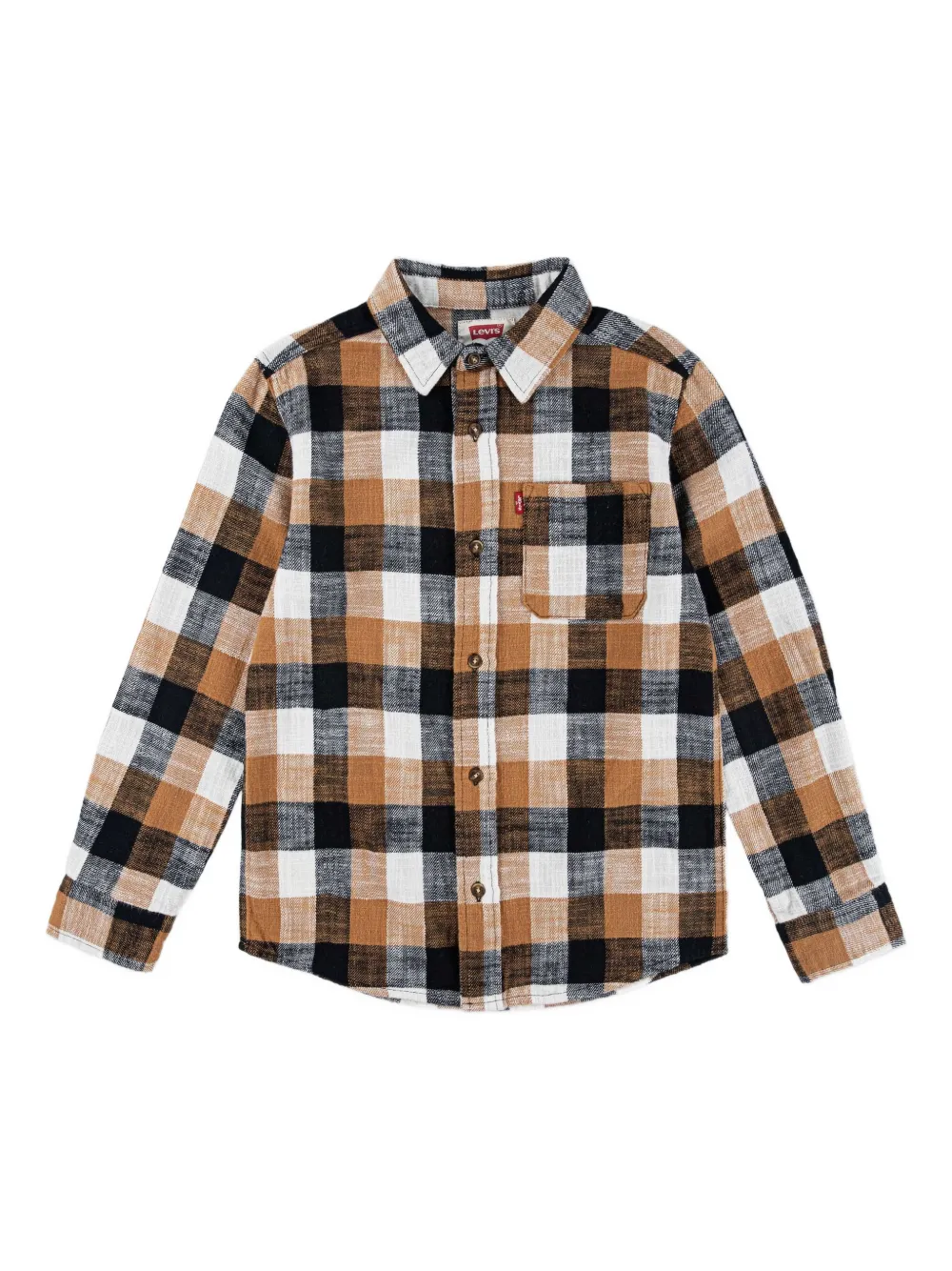 Levi's Kids check pocket top - Marrone