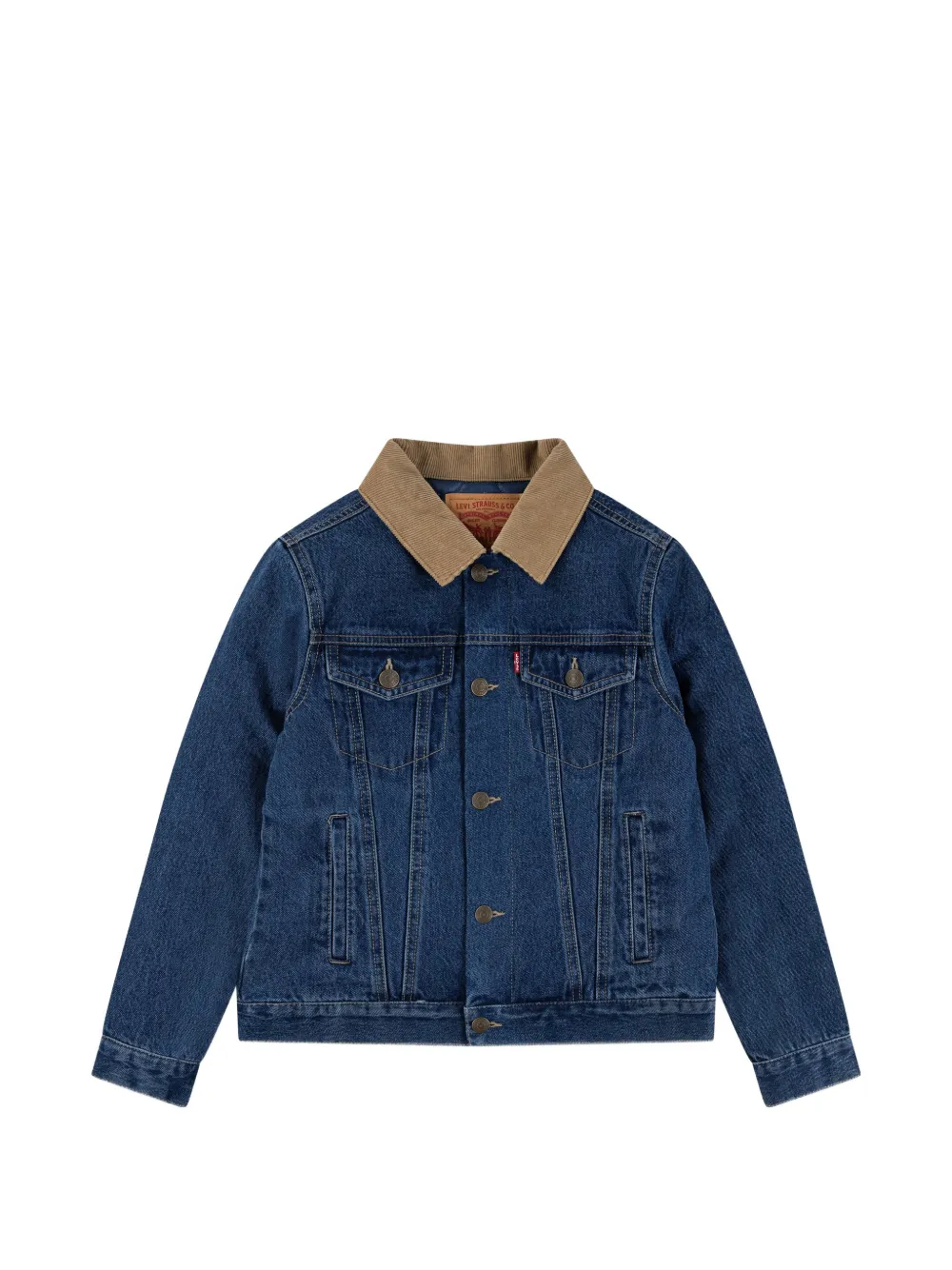 Levi's Kids button-fastening corduroy jacket - Blu