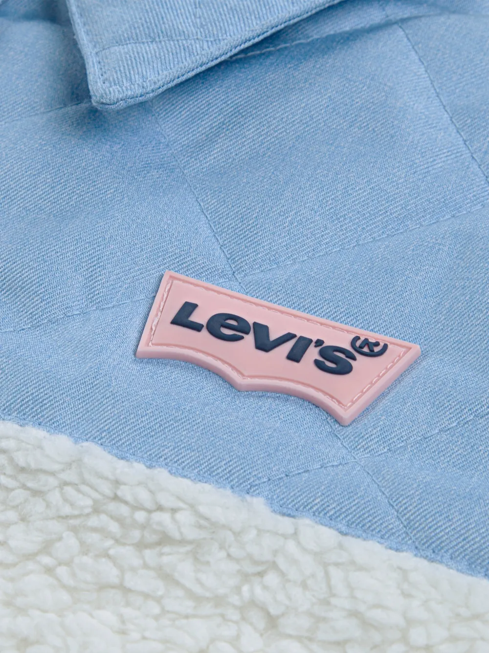 Levi's Kids Gewatteerd jack Wit
