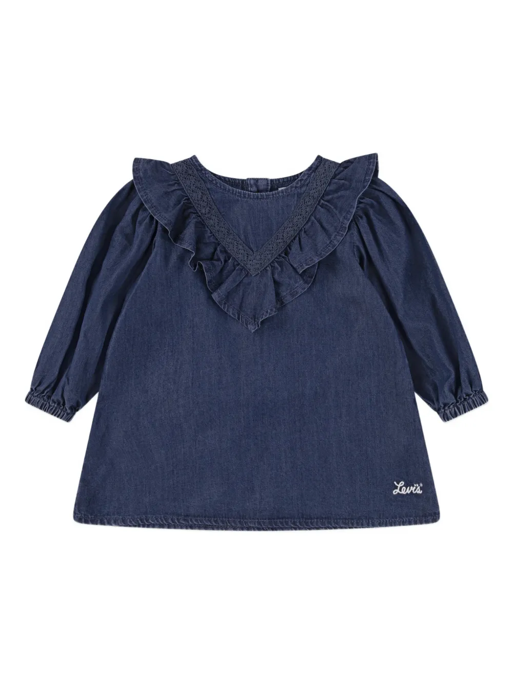 Levi's Kids ruffled dress set - Blauw