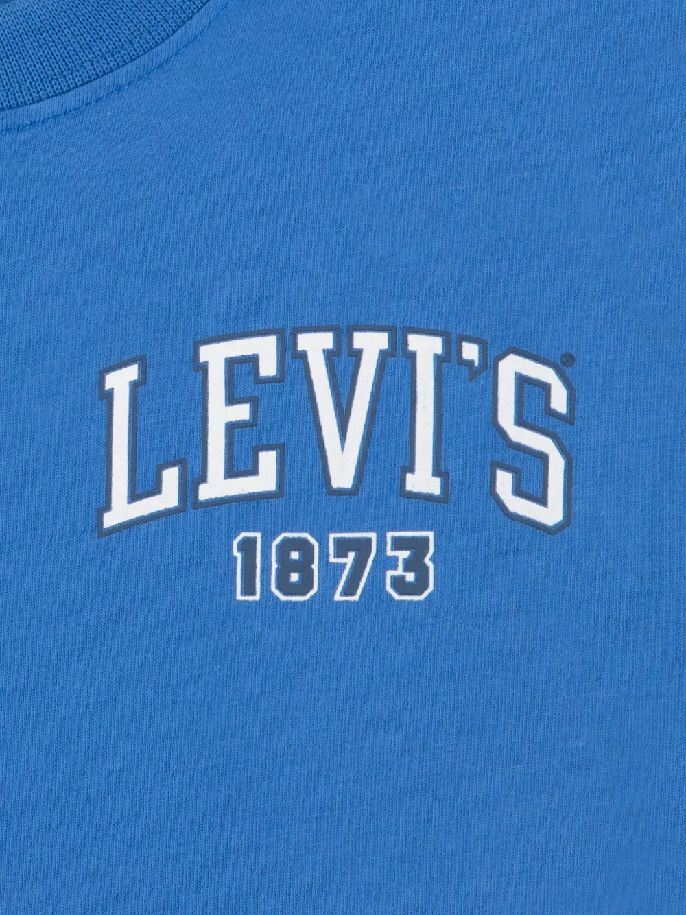 Levi's Logo-detail Cotton T-shirt In Blue