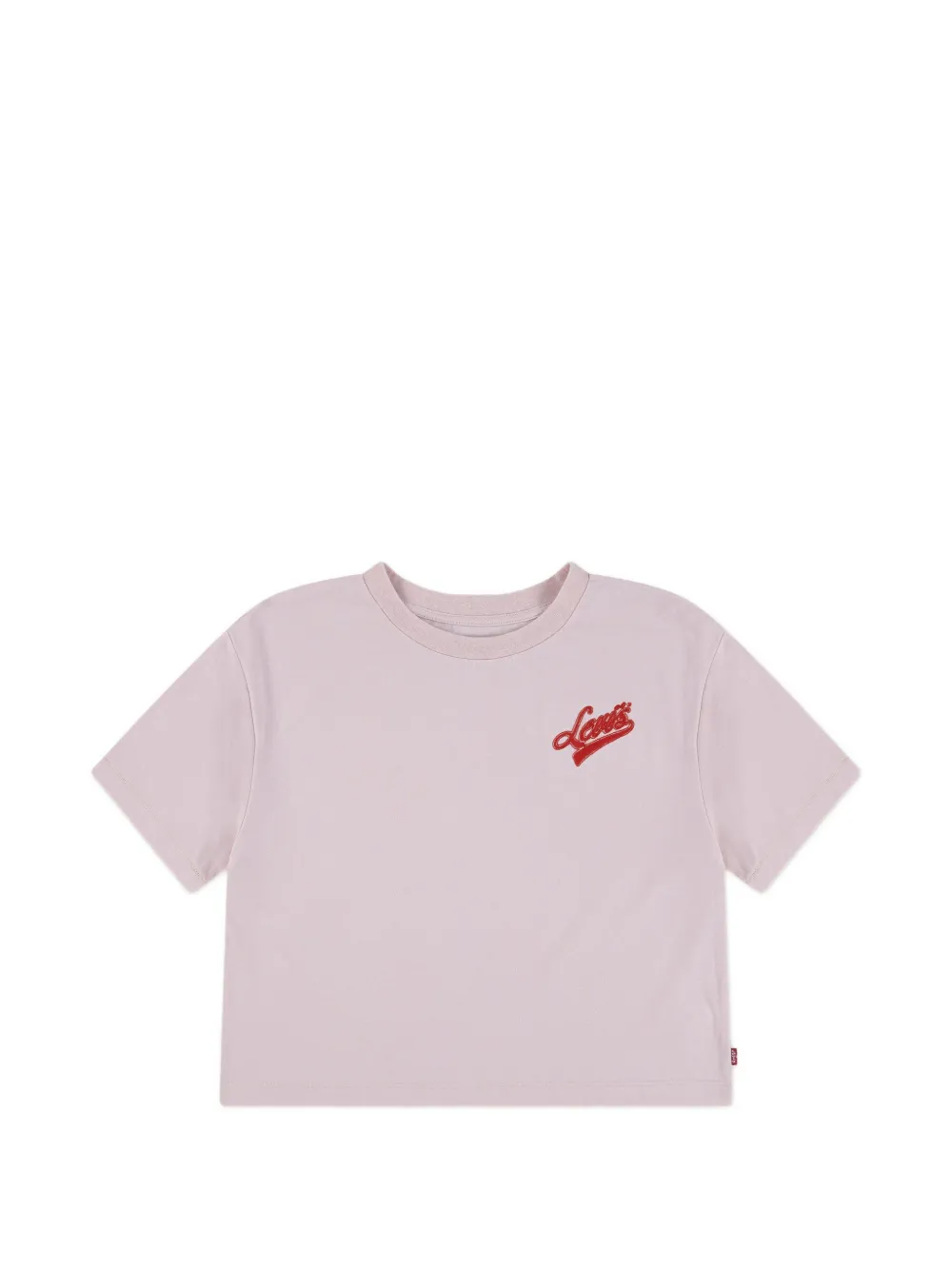Levi's Kids embroidered-logo T-shirt - Rosa