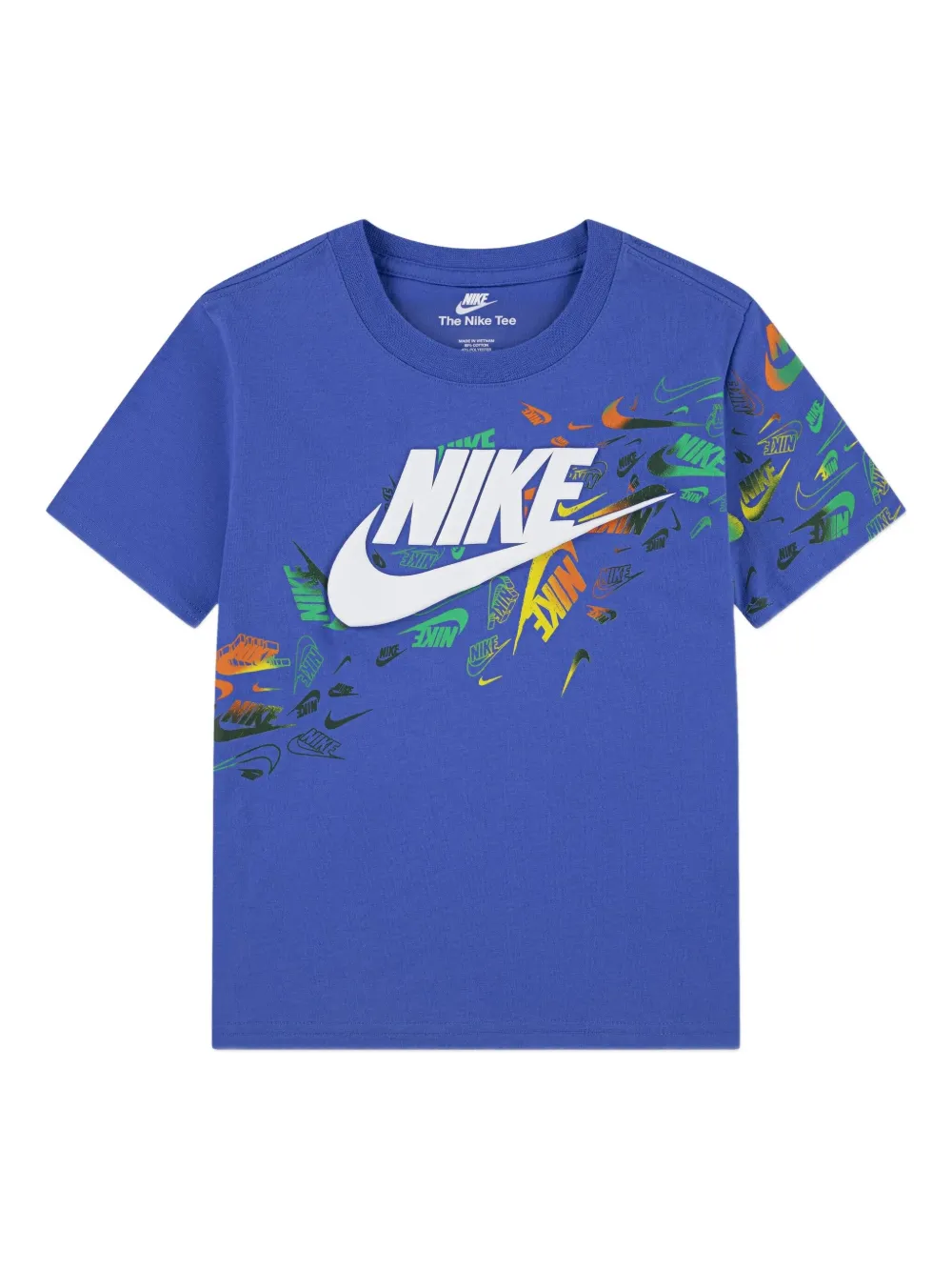 Nike Kids logo-print T-shirt - Blu