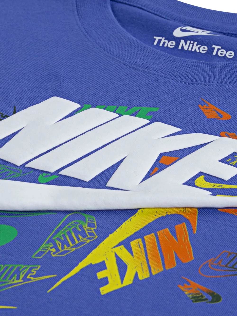 Nike Logo-print T-shirt In Blue