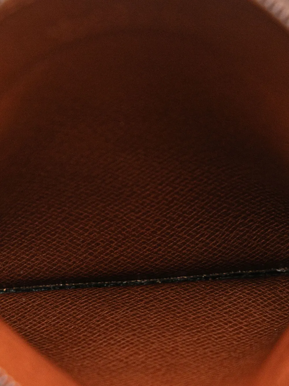 Pre-owned Louis Vuitton 1988 Monogram Pochette Secret Passport Holder Crossbody Bag In Brown