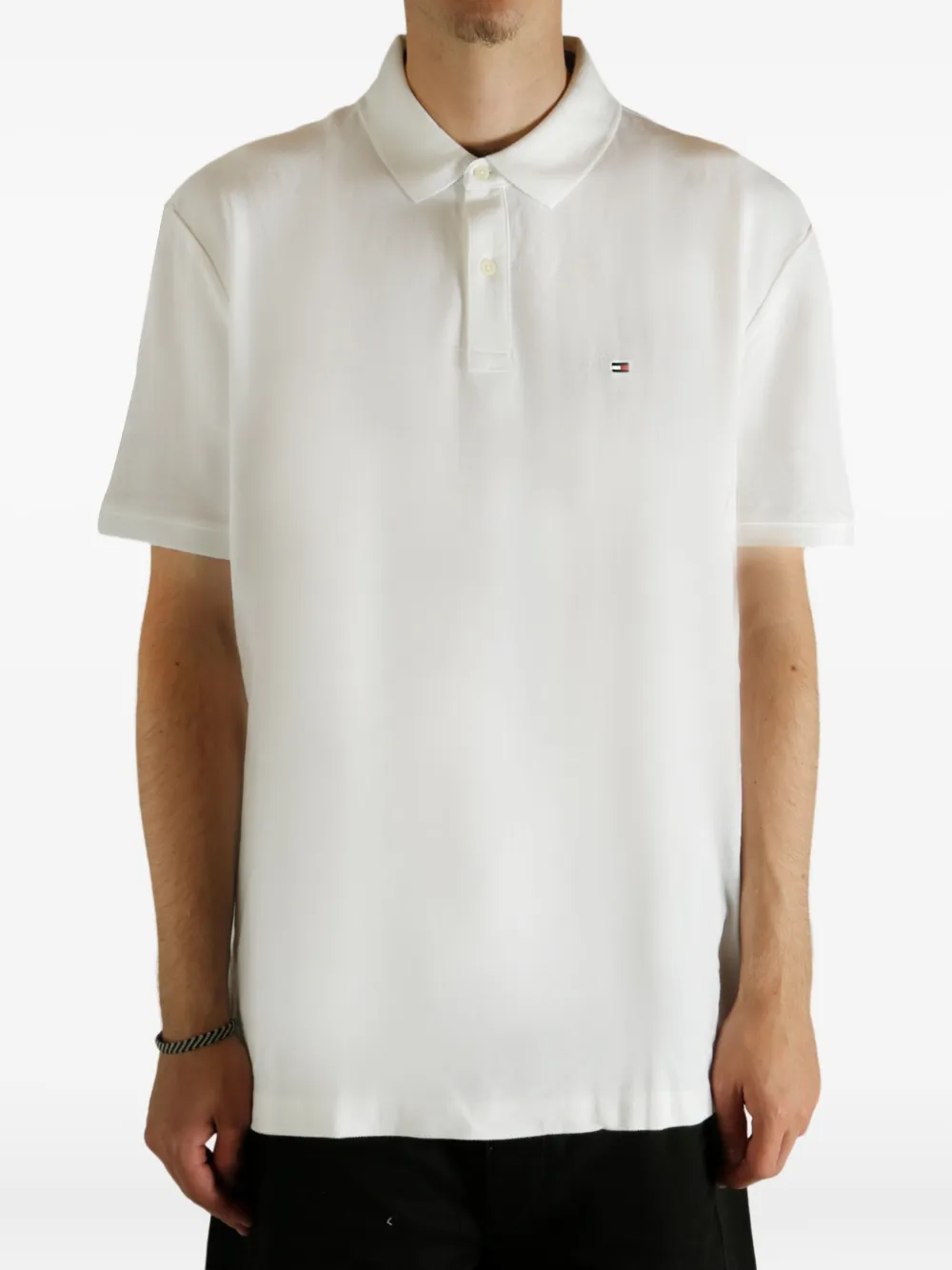 Tommy Hilfiger buttoned polo shirt - Wit