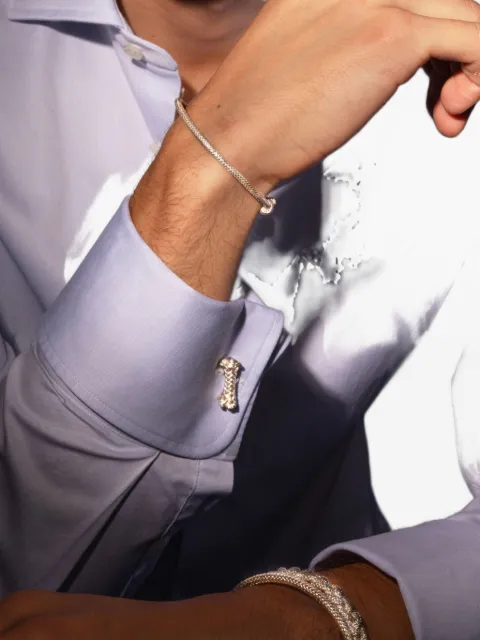 Angela Lago nautical rope cufflinks