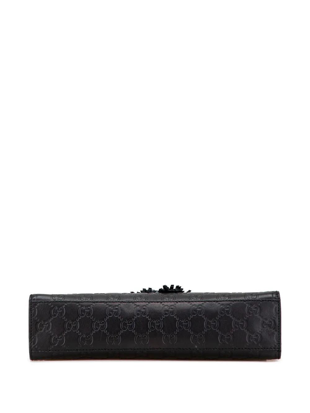 Pre-owned Gucci 2016-2025 Medium Ssima Emily Shoulder Bag In Black