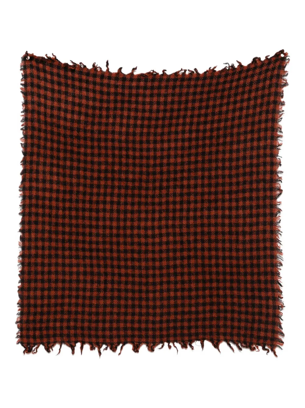 Faliero Sarti gingham-check scarf | Red | Image 1