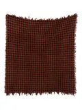 Faliero Sarti gingham-check scarf - Red