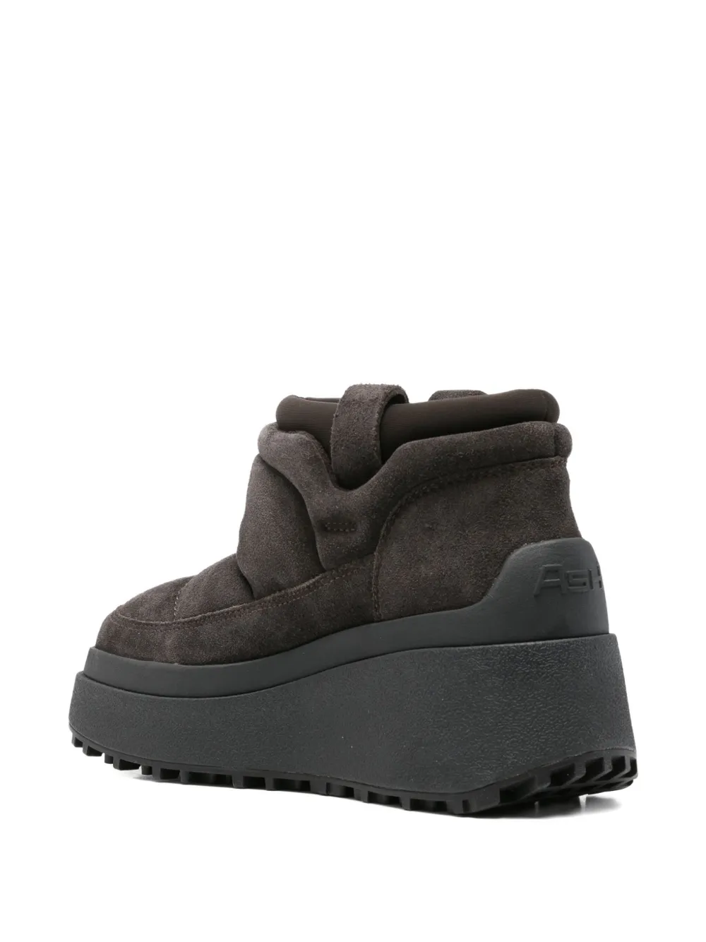 Ash Padded Platform Boots In Brown