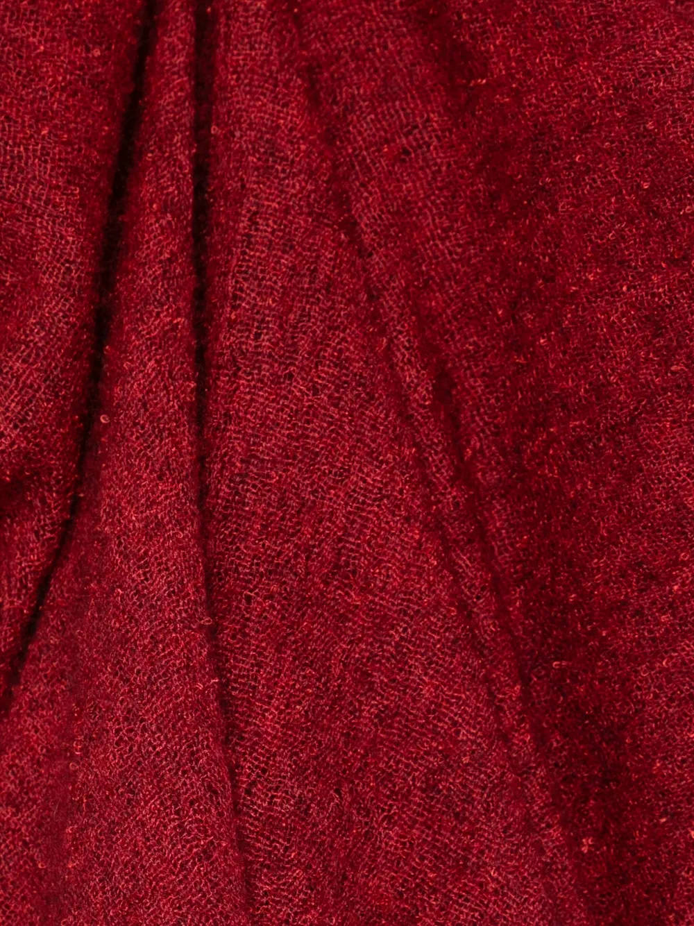 Faliero Sarti Frayed Scarf In Red