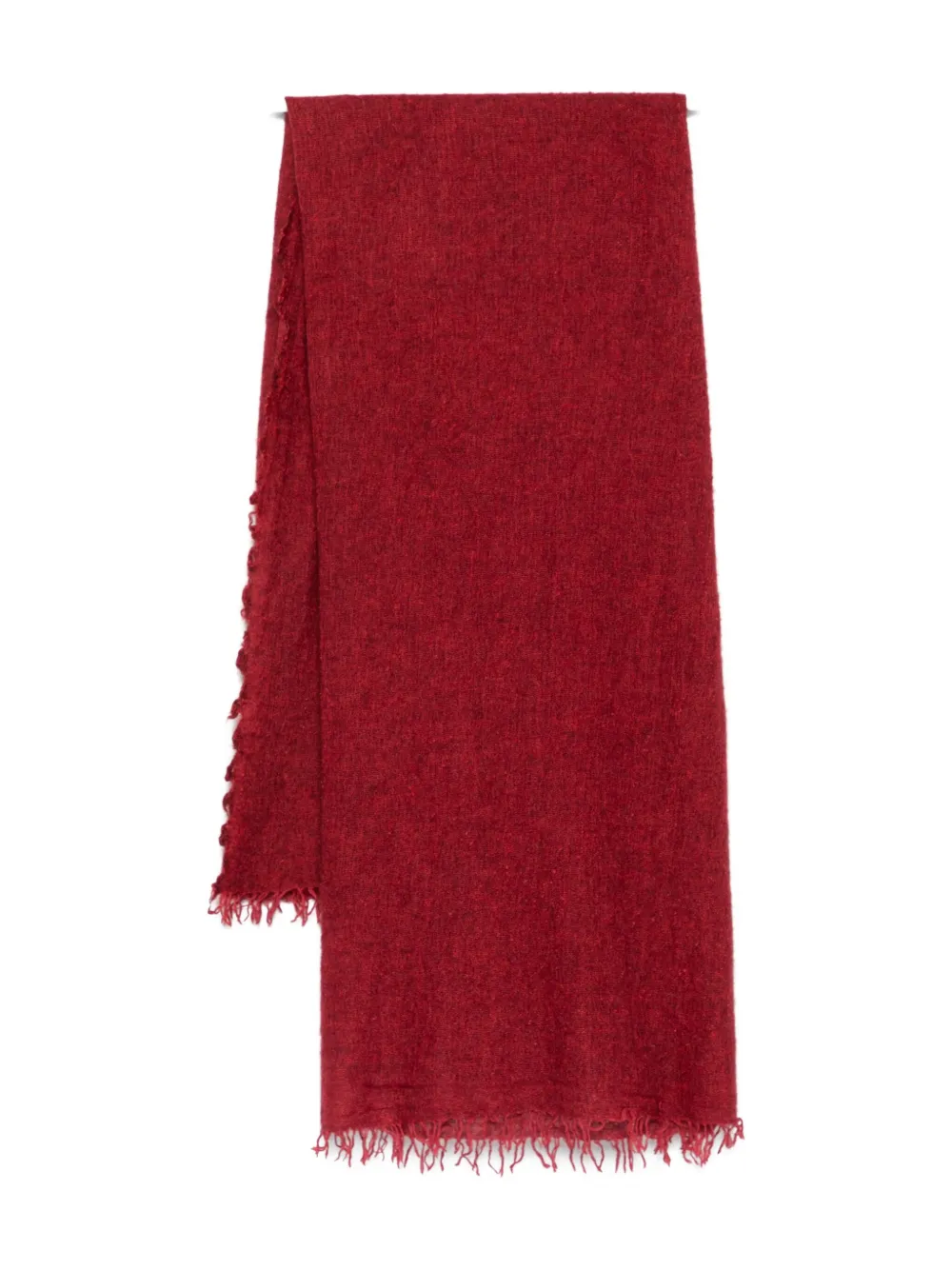 Faliero Sarti Frayed Scarf In Red