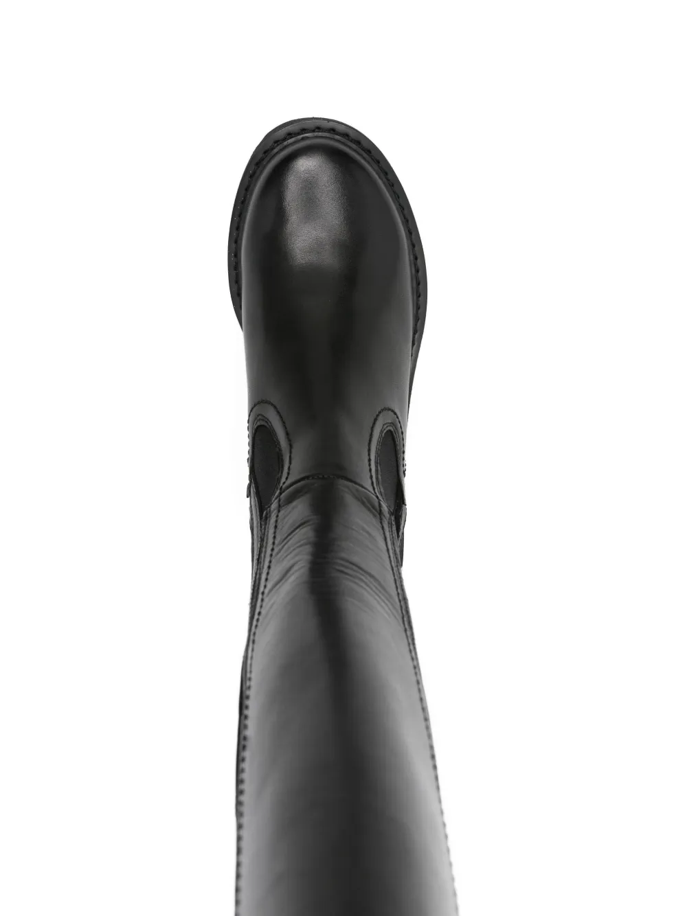 Cult Leather Knee-high Boots In Black