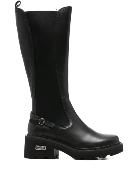 Cult leather knee-high boots