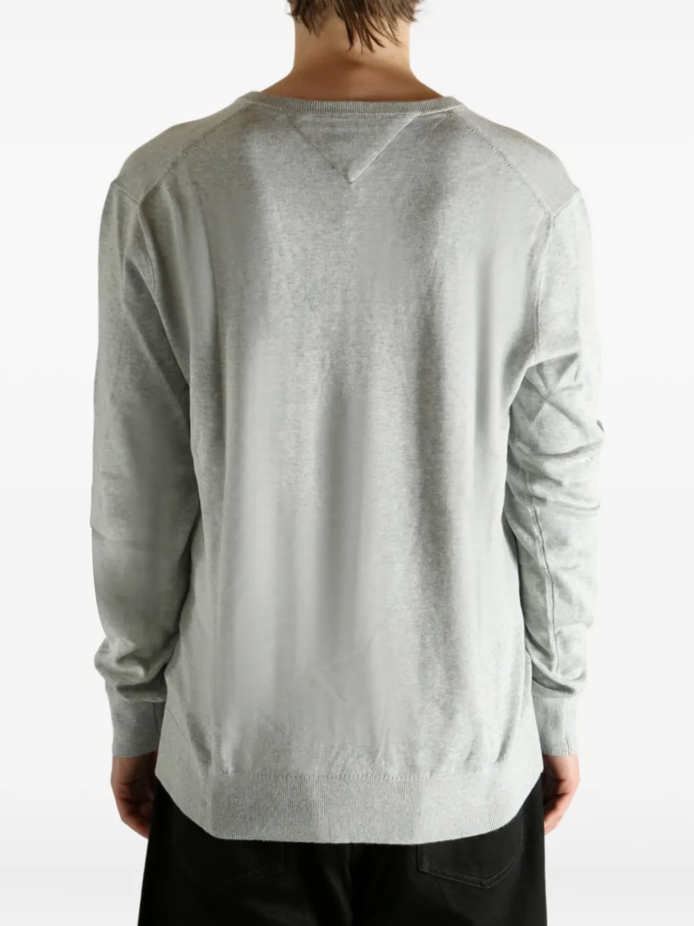 Tommy Hilfiger V-neck Mw14745-p01 Sweater In Gray