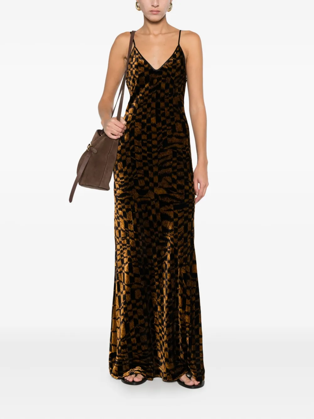 Pierre-Louis Mascia Kanpur dress - Bruin