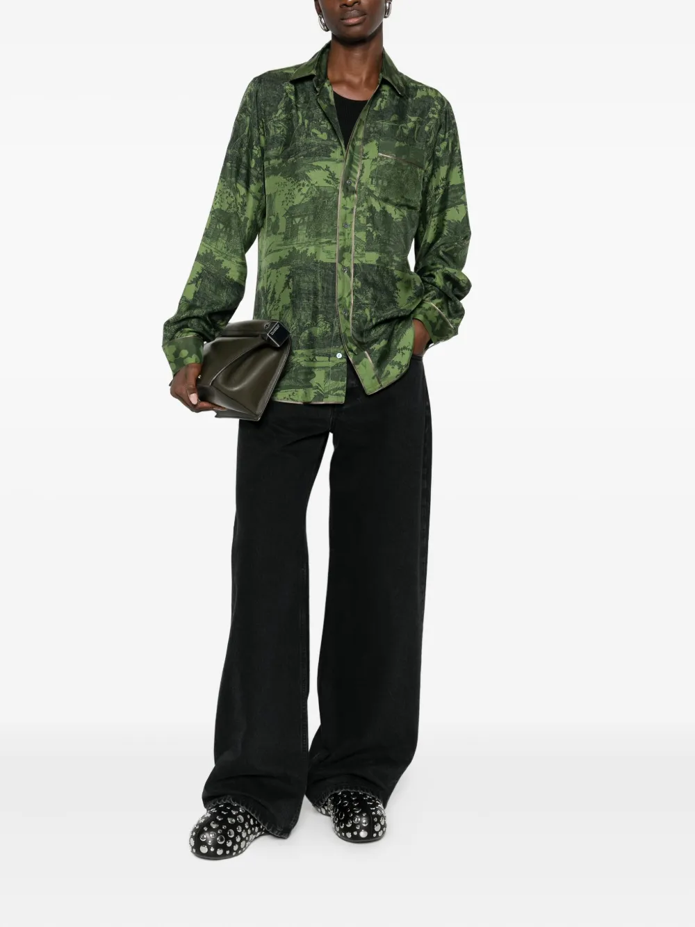 Pierre-Louis Mascia Aloe Gum blouse - Groen
