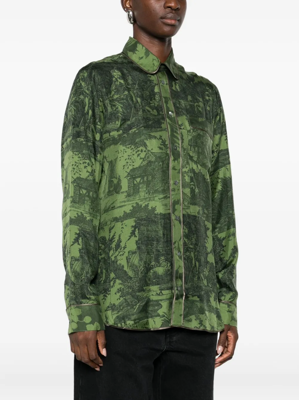 Pierre-Louis Mascia Aloe Gum blouse Groen