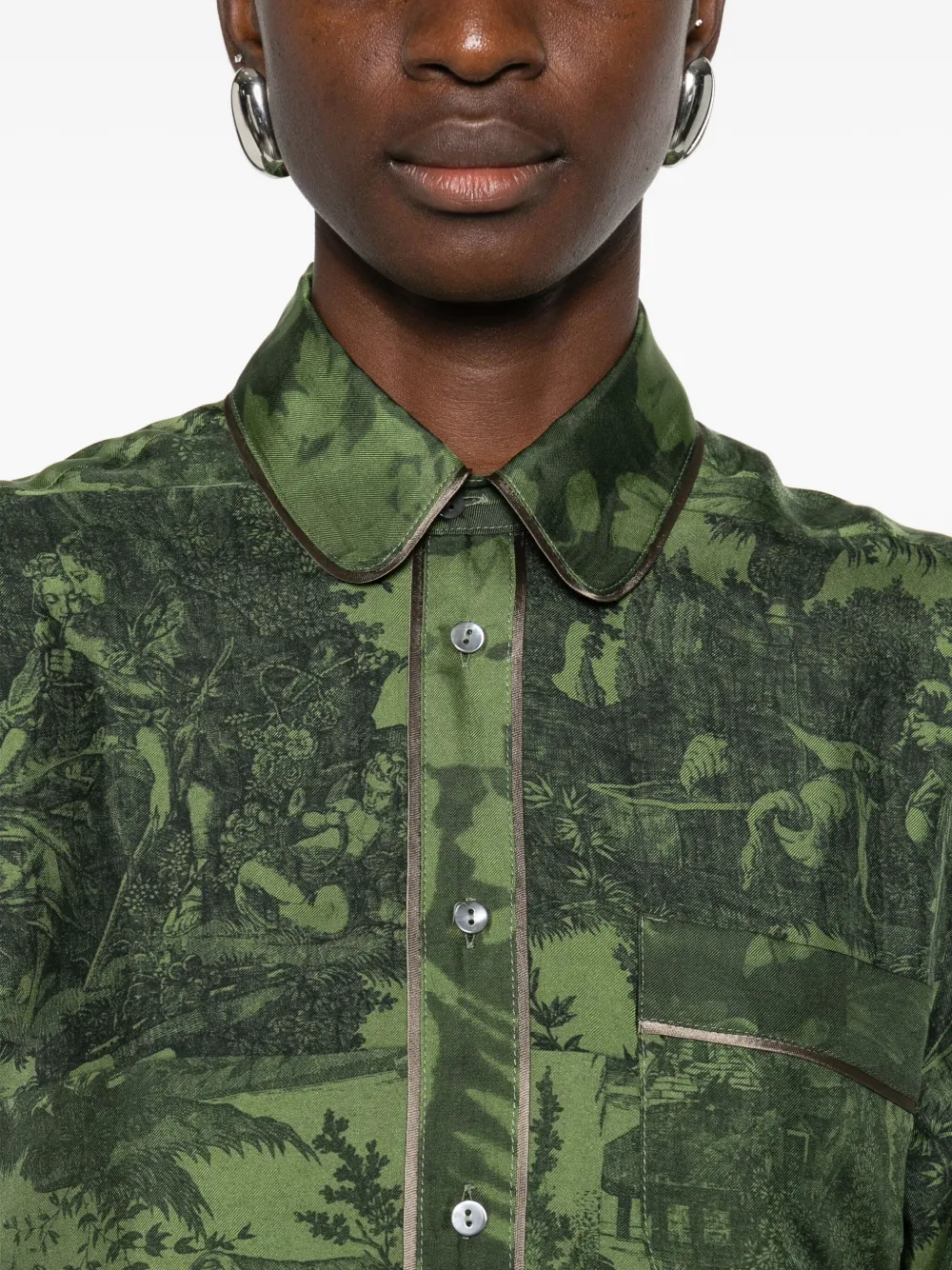 Pierre-Louis Mascia Aloe Gum blouse Groen
