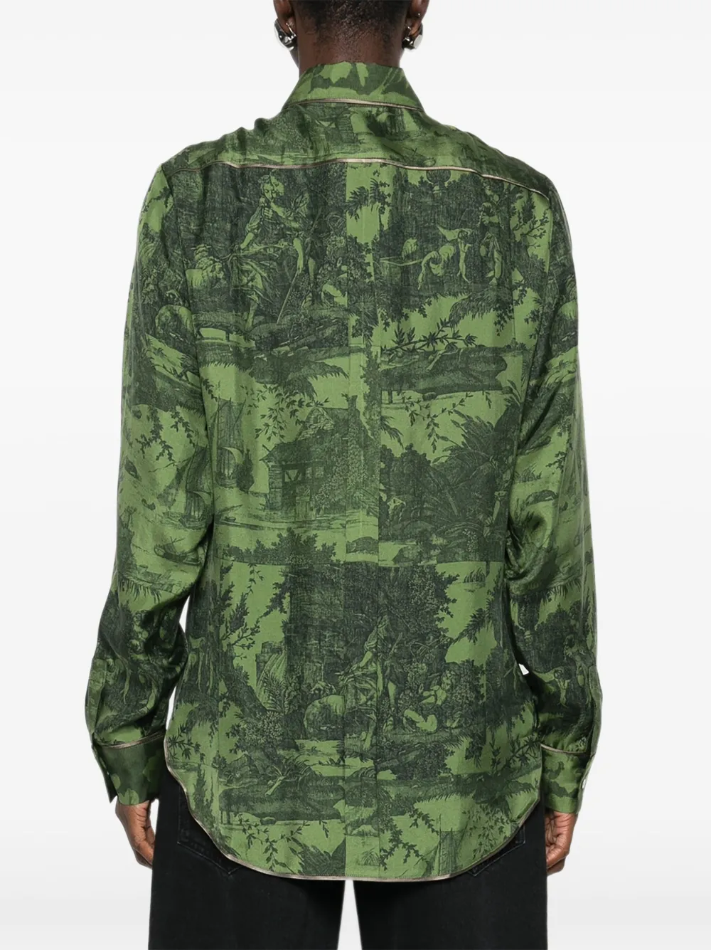 Pierre-Louis Mascia Aloe Gum blouse Groen