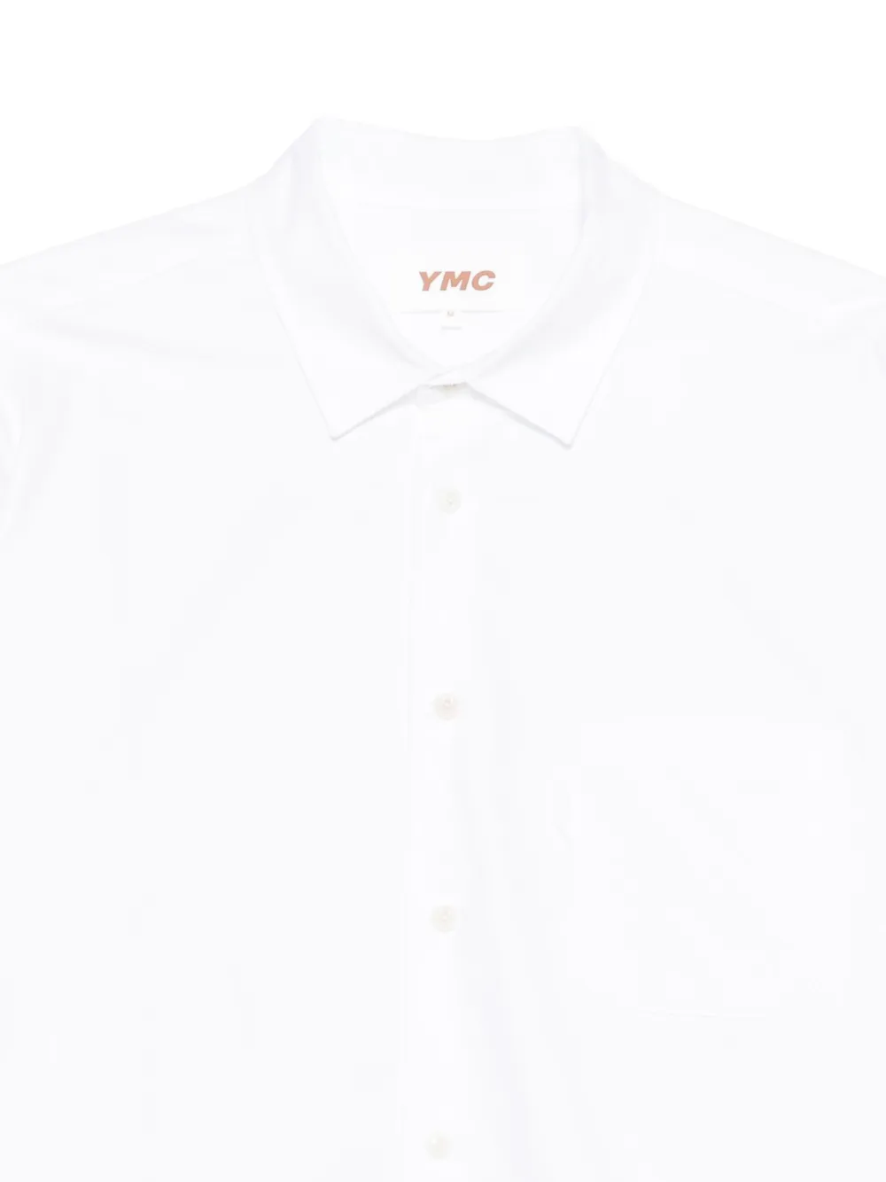 YMC Overhemd van biologische katoenblend Wit