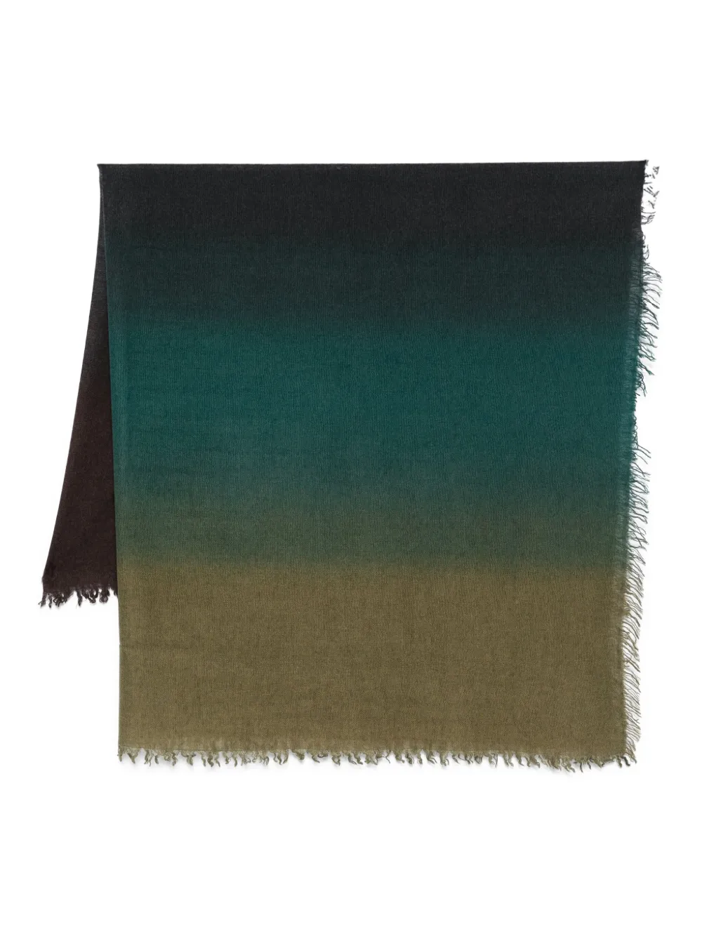 Faliero Sarti fringed scarf | Green | Image 1