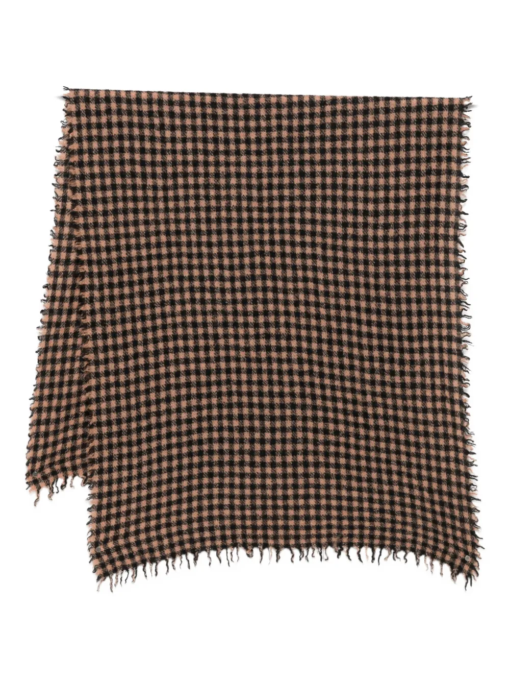 Faliero Sarti checkered scarf | Black | Image 1