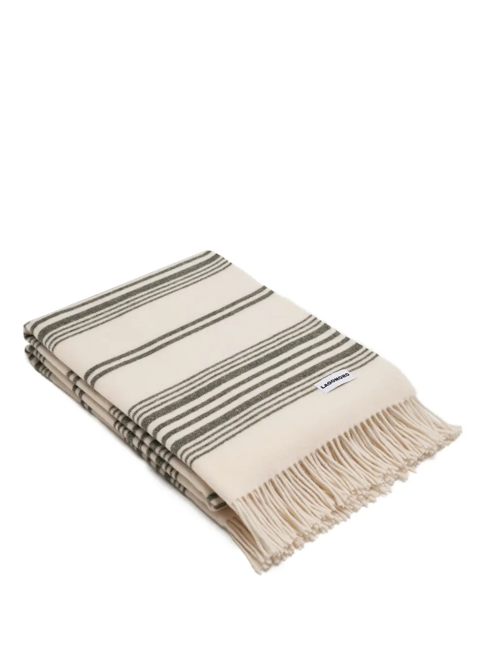  Lagomoro Gila Virgin Wool Blanket (180cm X 135cm) - White 