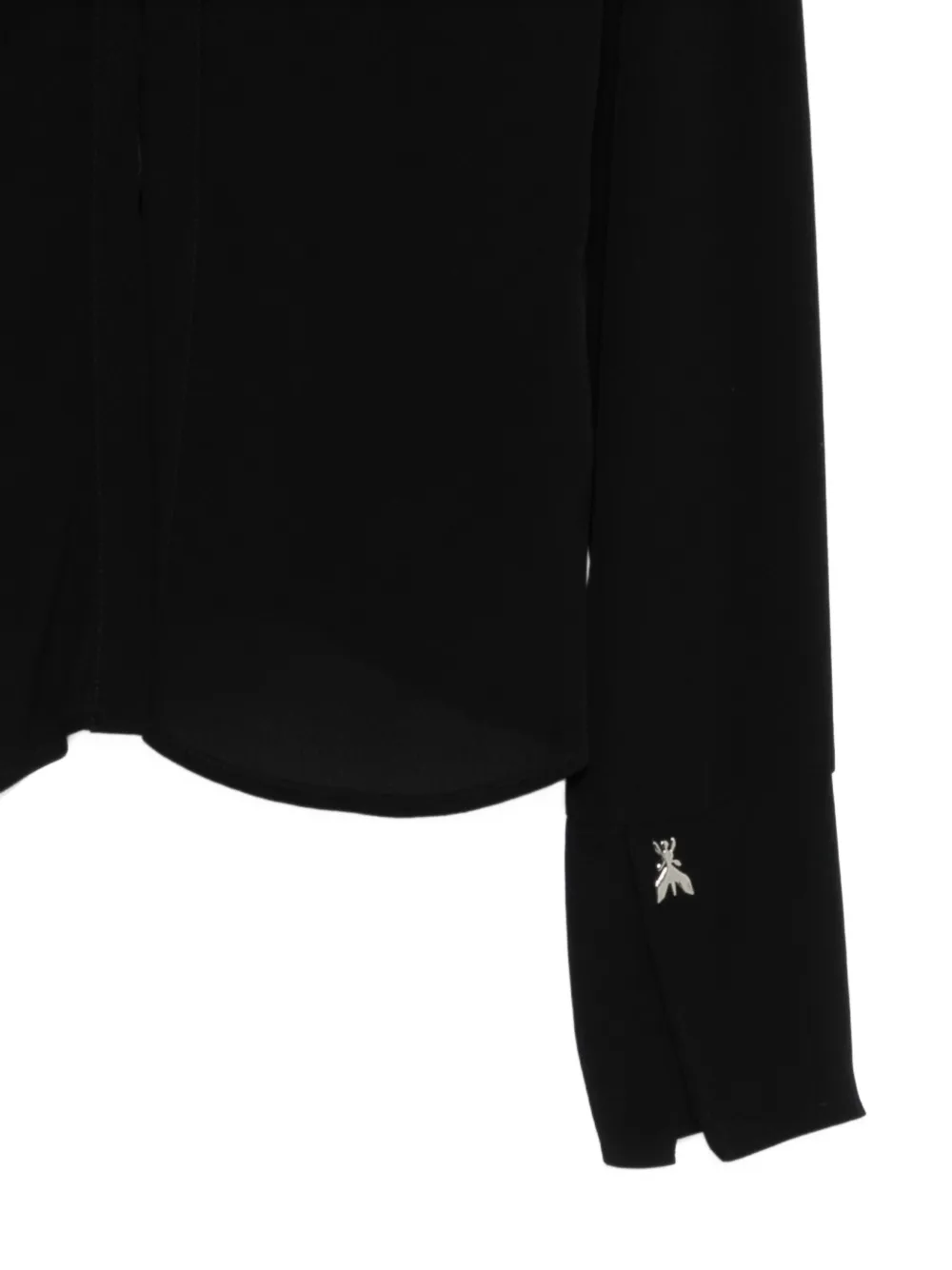 Patrizia Pepe Top met manchet-detail Zwart