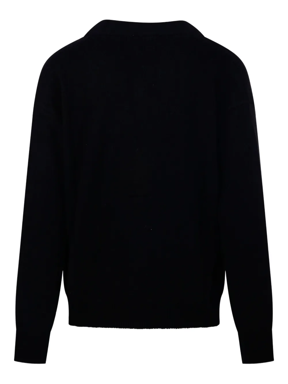 A Paper Kid Buttoned Patch-pocket Cardigan In Black