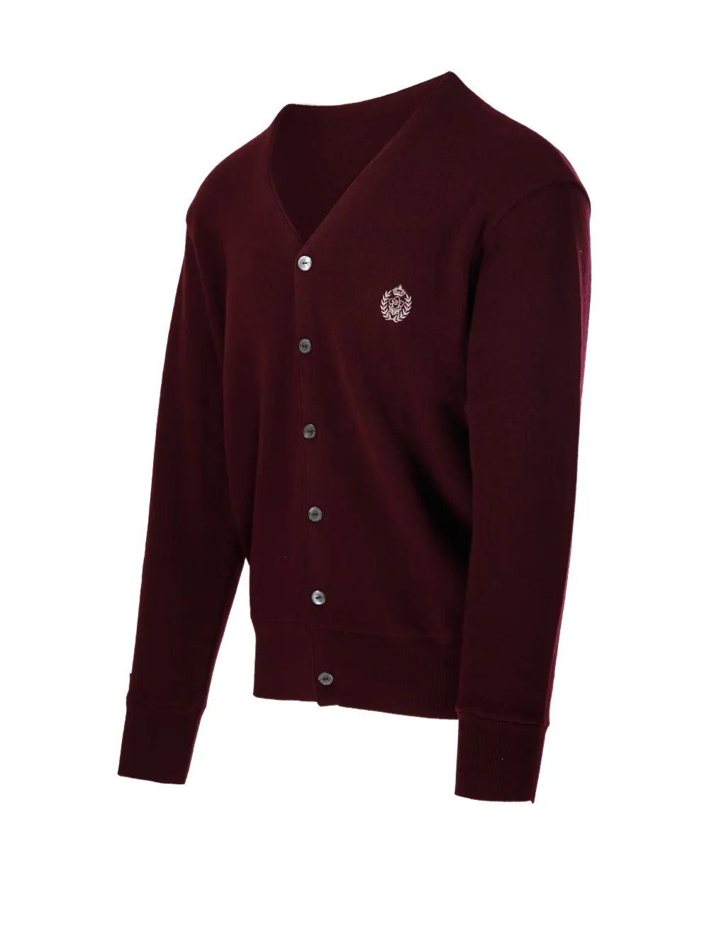 DUNST crest-embroidered cardigan | Cardigans | Image 2