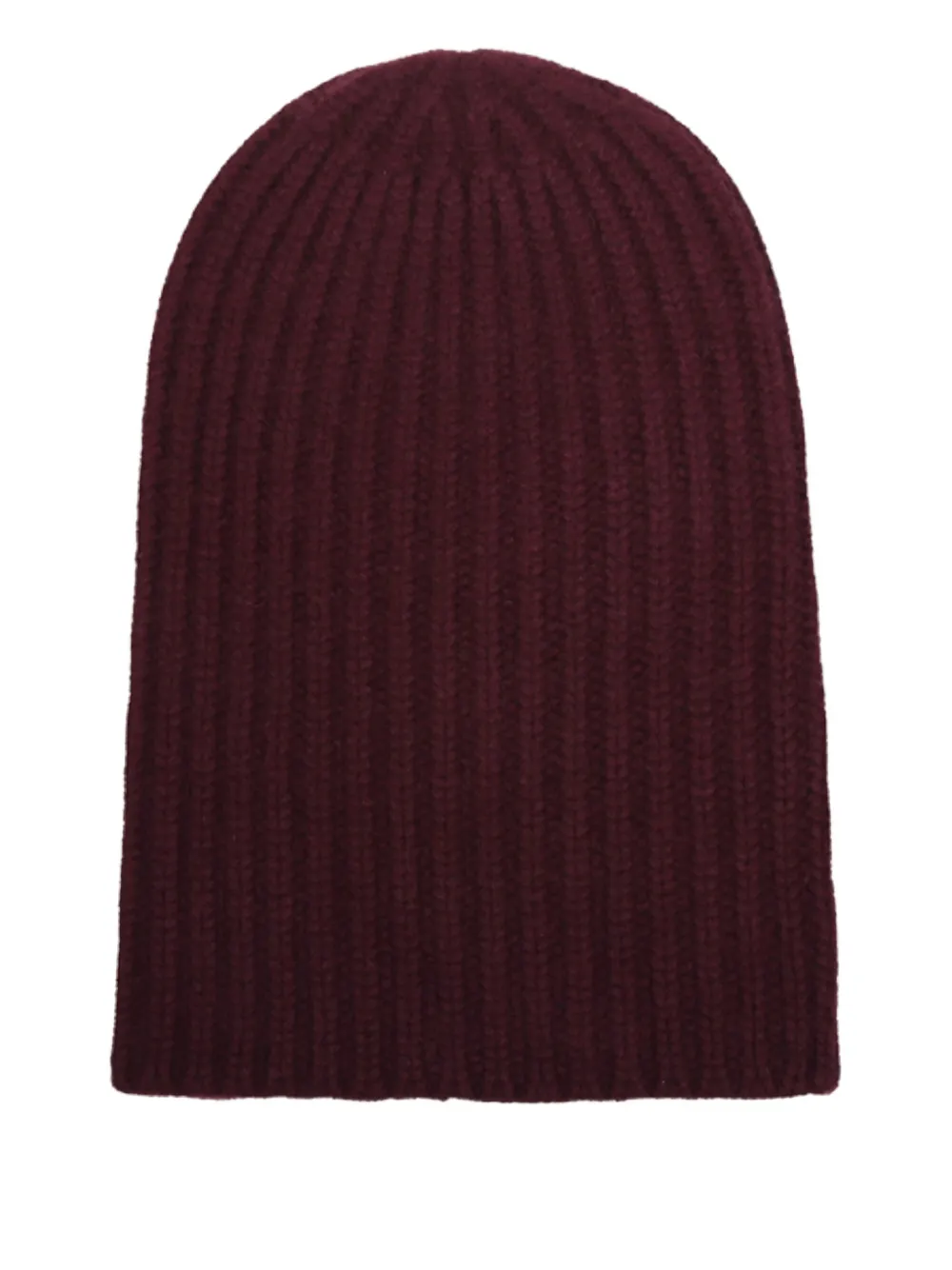 HURRAY smiley-face ribbed beanie - Rood
