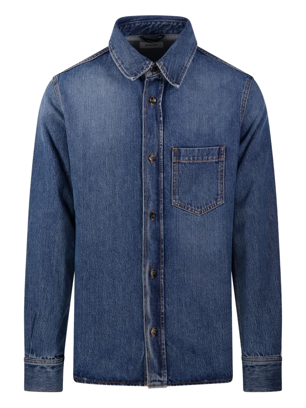 Haikure button-down denim shirt | Blue | Image 1