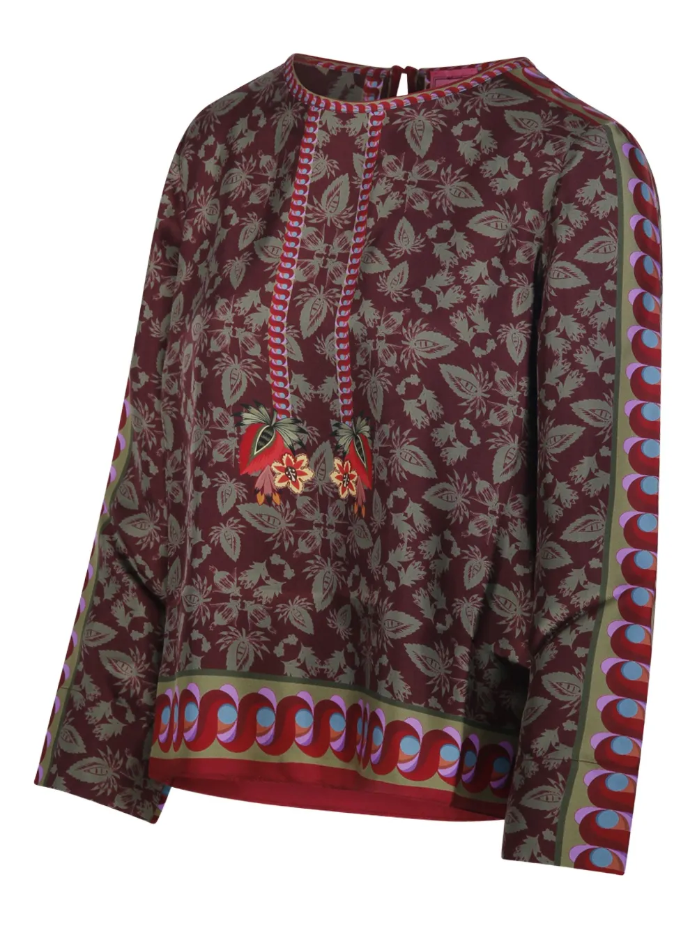 Franco Ferrari Aloe Blouse In Red